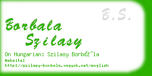 borbala szilasy business card